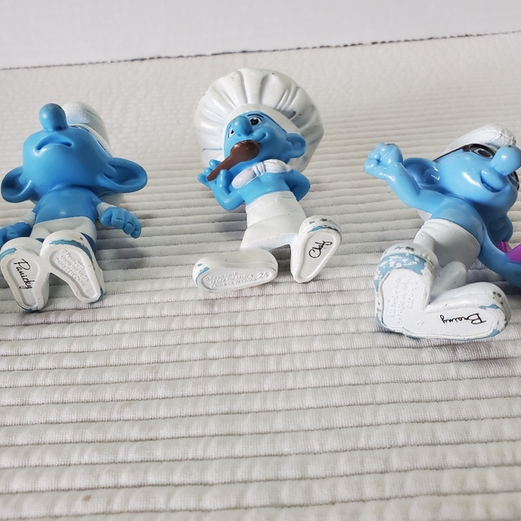 13 Smurf Lot Vintage 2"-3.5" Gargamel Vexy Smurfette Vainy  Schienich Peyo 1980s - Picture 7 of 16